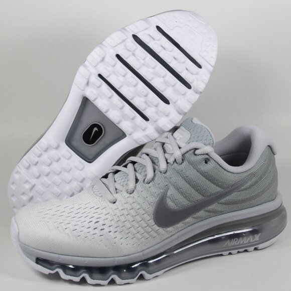 Nike Air Max 2017 Pure Platinum Running Shoes Mens 6 6.5 Wolf Grey - Picture 1 of 6